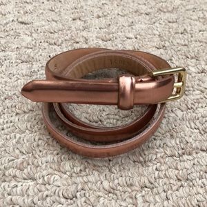 J. Crew Rose Gold Belt